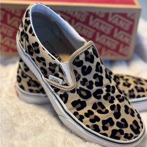 Vans Animal Print Slip-On Shoes